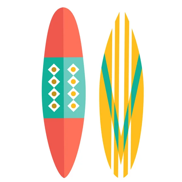 Planches de surf illustration plat design graphique — Image vectorielle