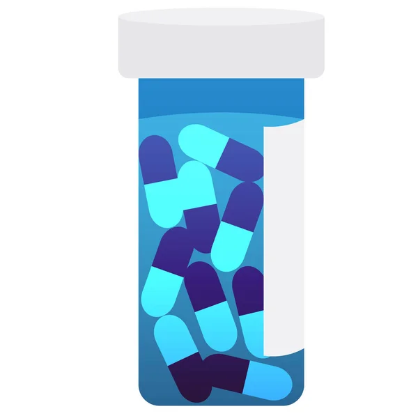 Pills düz illüstrasyon tasarım grafik — Stok Vektör