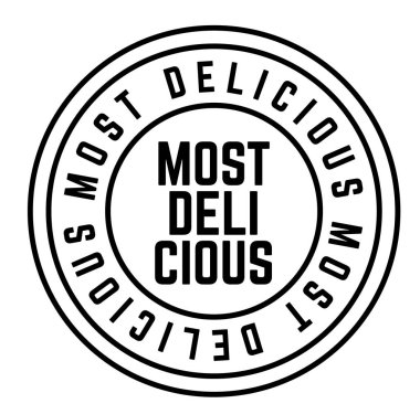 Beyaz en lezzetli siyah damga