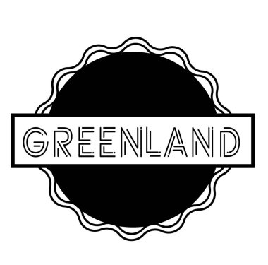 Grönland siyah damgası beyaz