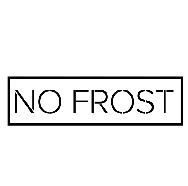 NO FROST black stamp on white — Stock Vector