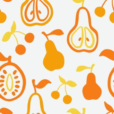 Gıda desensiz tasarım grafiği