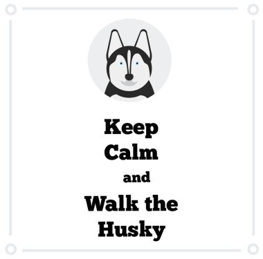 Sakin ol ve Husky yürümek