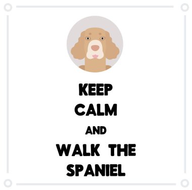 Sakin ol ve Cocker Spaniel yürümek