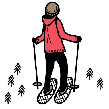 Beyaz arka planda yürüyüş adam illüstrasyon