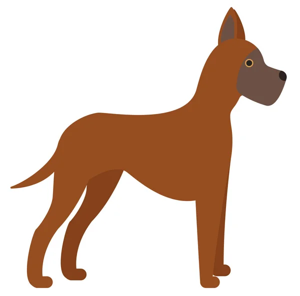 白色背景上的德国狗狗插图 — 图库矢量图片
