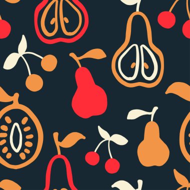 Gıda desensiz tasarım grafiği