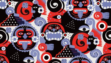 Maya desen dikişsiz tasarım grafik