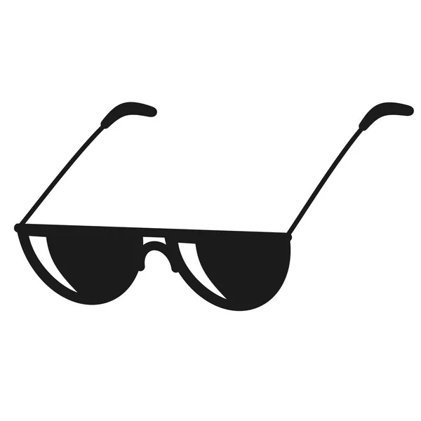 Gafas de sol ilustración a color plano en blanco — Vector de stock