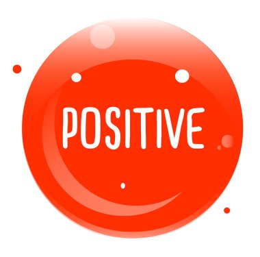 Pozitif damga beyaz izole