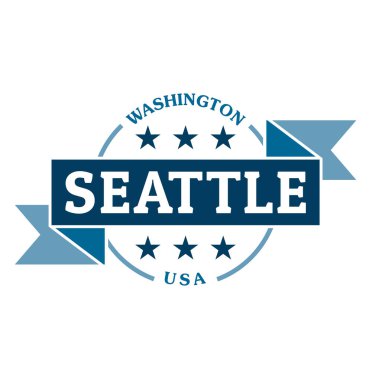 Seattle Washington ABD Vintage ilham işareti