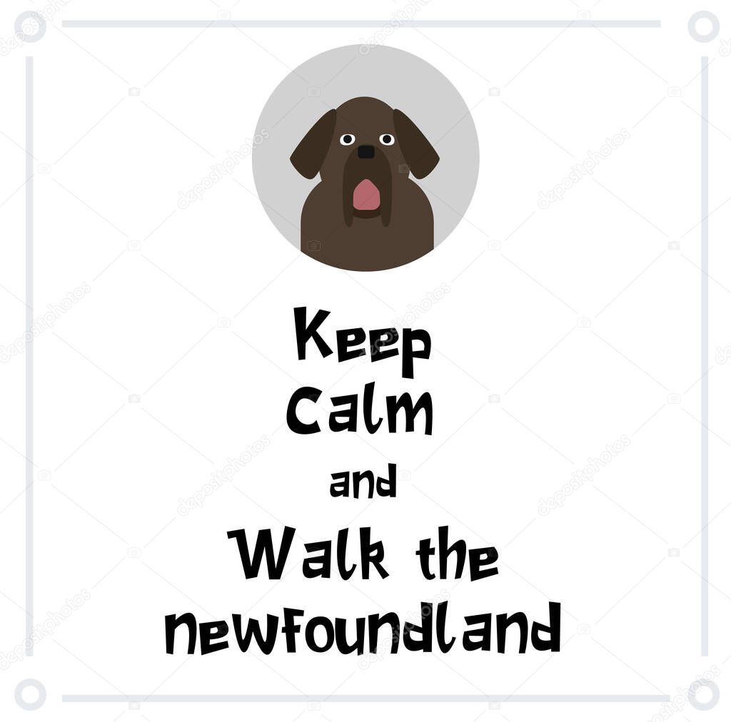 Keep Calm and walk the newfoundland