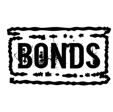 Beyaz arka planda kemik imzası var. Etiket, damga