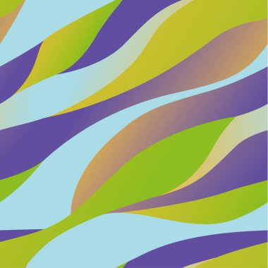 Soyut desenli dalgalı düz renksiz tasarım çizimi