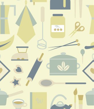 Mutfak desensiz geometrik tasarım. Mutfak ve ev dekorasyonu serisi.