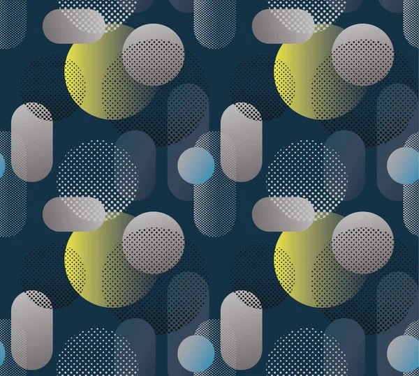 Modèle Abstrait Illustration Conception Sans Couture Couleur Plate — Image vectorielle