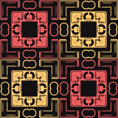 Dikdörtgen geometrik bilgisayar oluşturulmuş dikişsiz tasarım
