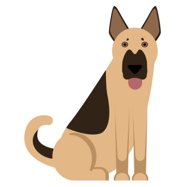 Çoban, beyaz arka planda düz bir resim.