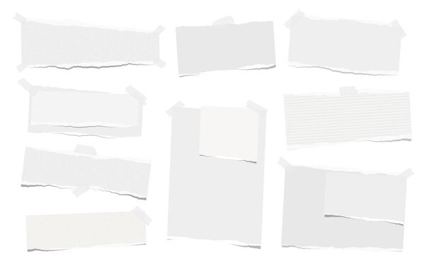 Заметьте, блокнот с порванным краем застрял на белой заднице. Векторная иллюстрация
.