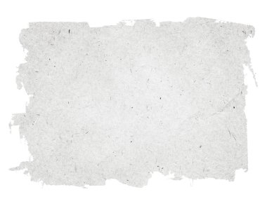 Beyaz arka plan üzerinde izole beyaz yırtık kağıt doku