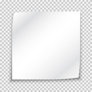 Boş beyaz etiket mockup, yumuşak gölge ile 3d kağıt yuvarlak
