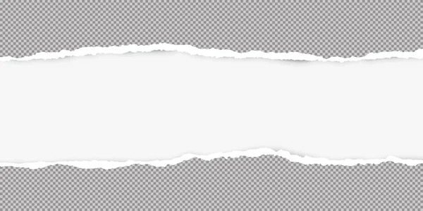 Разорванная квадратная серая бумага для текста или сообщения на белом фоне. Векторная иллюстрация — стоковый вектор