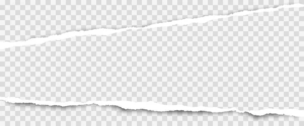 Zerwany pasek papieru białego, kwadratów i poziome z miękkich cieni. Tło wektor ilustracja — Wektor stockowy