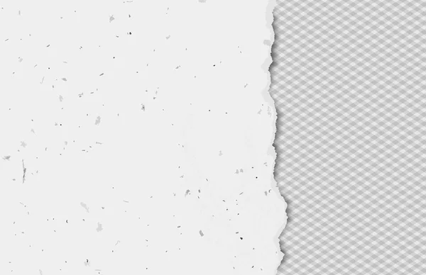 Kawałek białego rozdarty recyklingu papier pionowy pasek z kwadratów tła. Ilustracja wektorowa szablonu — Wektor stockowy