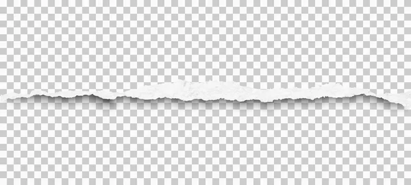 Pièce de bande de papier carré horizontal déchiré. Illustration vectorielle — Image vectorielle