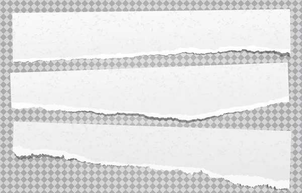 Το σχισμένο, κομματιάζεται λευκό χαρτί είναι σε τετράγωνο φόντο. Απεικόνιση διανυσματικού προτύπου — Διανυσματικό Αρχείο