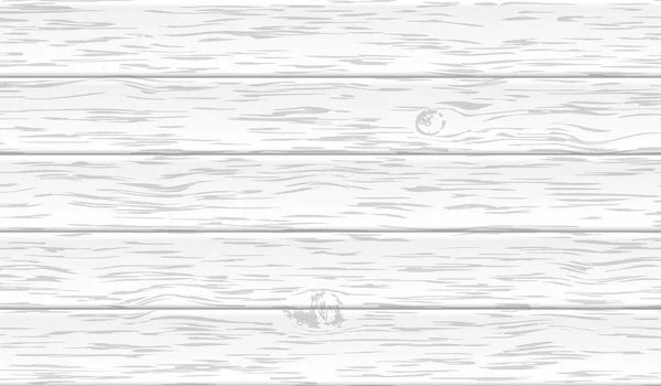 Fondo blanco o textura, tablones horizontales de madera pared, mesa, superficie del suelo. Ilustración vectorial luz — Archivo Imágenes Vectoriales