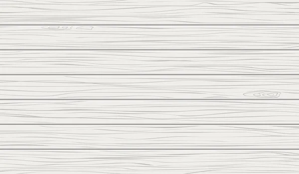 Fondo bianco o texture, pannelli orizzontali in legno parete, tavolo, superficie del pavimento. Illustrazione vettoriale luce — Vettoriale Stock