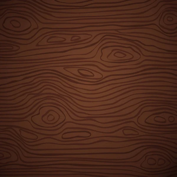 Mörkbrun träskärning, skärbräda, bord eller golvyta. Trä konsistens. Vektor illustration — Stock vektor