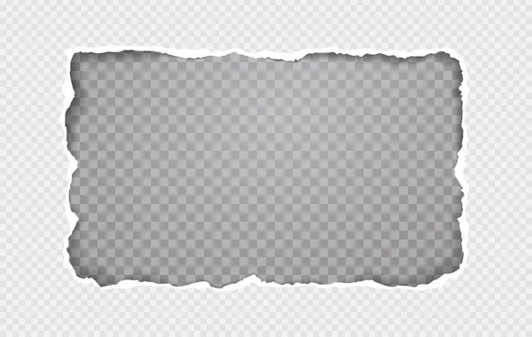 Vridpapper med fyrkantigt mönster, ram för text på grå bakgrund. Vektorillustration — Stock vektor