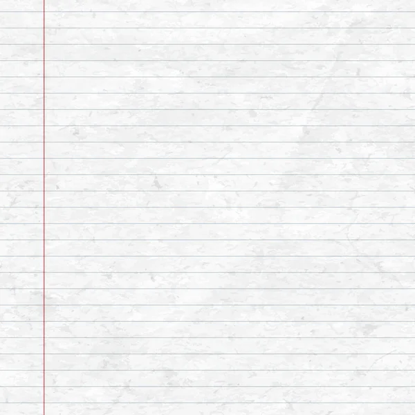 Nota blanca al cuadrado, papel de cuaderno para texto. Fondo de ilustración vectorial — Vector de stock