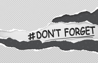 Yırtık, yırtık beyaz ve siyah kağıtlar farklı şekillerde ve not: Beyaz arka planda olduklarını unutmayın. Vektör illüstrasyonu