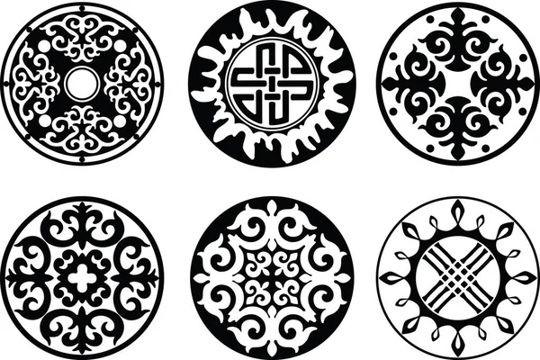 Diseño Circular Estilo Oriental — Archivo Imágenes Vectoriales