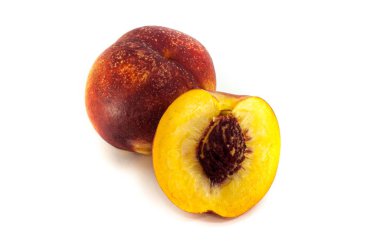 Şeftali veya portre içinde beyaz arka plan üzerinde izole Kuru soğan