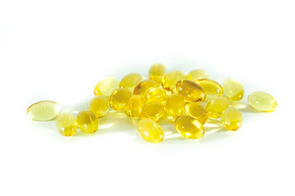 Fish Oil Evening Primrose Omega Omega Omega Vitamin Vitamin Food — Stock Photo, Image