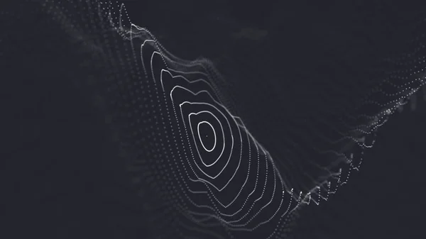 추상적 폴리곤 공간낮은 어두운 연결하는 과학적 지향적 폴리곤 페이퍼 — 스톡 사진