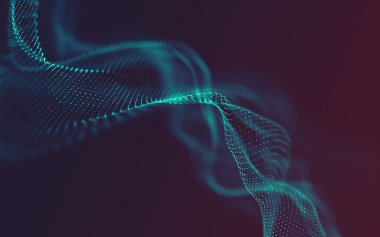 Noktaları ve çizgileri birleştiren soyut çokgen uzay düşük polyester arka plan. bağlantı yapısı.