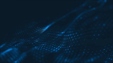 Noktaları ve çizgileri birleştiren soyut çokgen uzay düşük polyester arka plan. bağlantı yapısı.