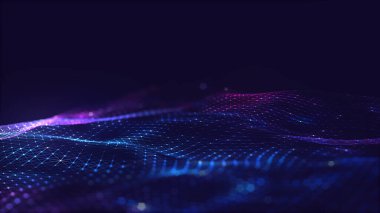 Noktaları ve çizgileri birleştiren soyut çokgen uzay düşük polyester arka plan. bağlantı yapısı.