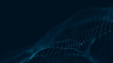 Noktaları ve çizgileri birleştiren soyut çokgen uzay düşük polyester arka plan. bağlantı yapısı.