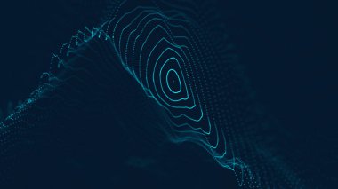 Noktaları ve çizgileri birleştiren soyut çokgen uzay düşük polyester arka plan. bağlantı yapısı.