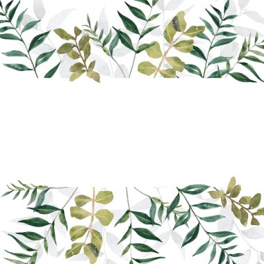 Beyaz arka planda izole edilmiş suluboya çiçekleri. Tebrik kartı ya da düğün davetiyesi olarak kullanılabilir,