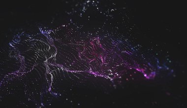 Noktaları ve çizgileri birleştiren soyut çokgen uzay düşük polyester arka plan. bağlantı yapısı.