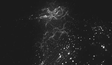 Noktaları ve çizgileri birleştiren soyut çokgen uzay düşük polyester arka plan. bağlantı yapısı.