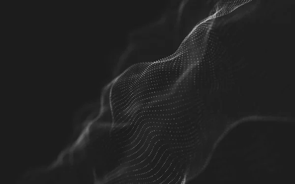 Abstrakcyjna Przestrzeń Wielokątna Niskie Poli Ciemne Tło Łączącymi Kropkami Liniami — Zdjęcie stockowe