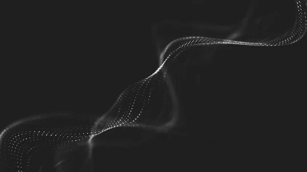 추상적 폴리곤 공간낮은 어두운 배경과 연결하는 — 스톡 사진